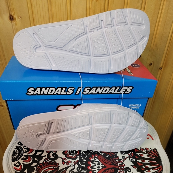 Fila white lady's sandals - Picture 4 of 9